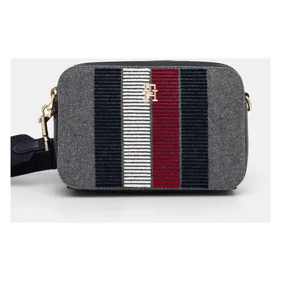 Kabelka Tommy Hilfiger šedá barva, AW0AW16474