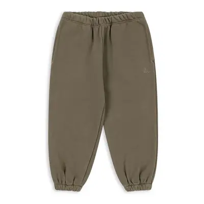 Dětské tepláky Konges Sløjd LOU SWEAT PANTS OCS zelená barva, vzorované, KS101567