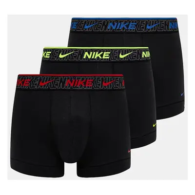 Boxerky Nike 3-pack pánské, černá barva, 0000KE1008