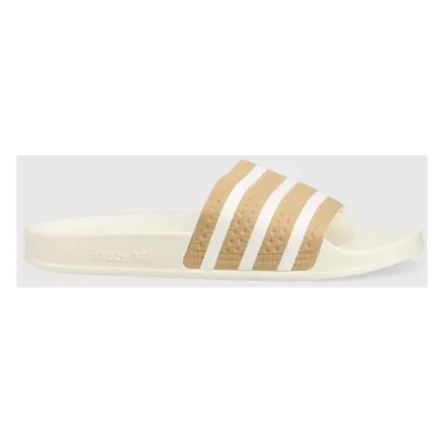 Pantofle adidas Originals Adilette GY2102 pánské, béžová barva, GY2102-MAGBEI/WHT