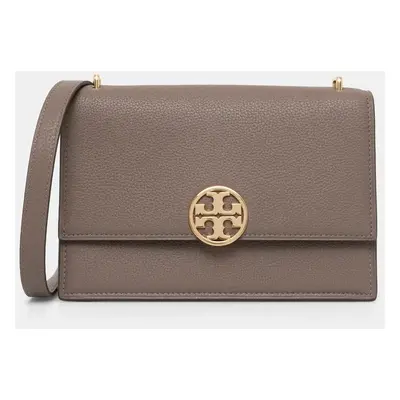 Kožená kabelka Tory Burch Miller hnědá barva, 154675