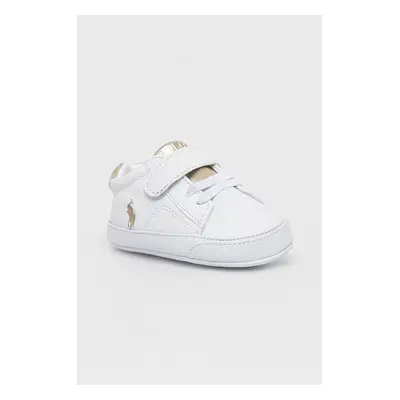 Dětské sneakers boty Polo Ralph Lauren THERON V PS LAYETTE bílá barva, RL01200100