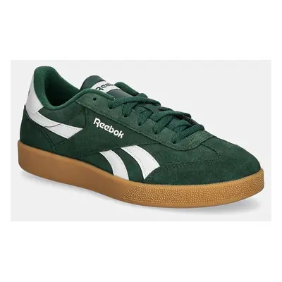 Semišové sneakers boty Reebok Classic Smash Edge zelená barva, 100208242