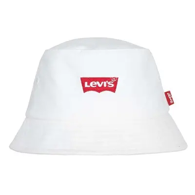 Dětská bavlněná čepice Levi's LAN LEVIS BATWING BUCKET CAP béžová barva