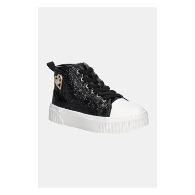 Dětské tenisky Michael Kors SKATE SPLIT 3 GLITTER černá barva, MK101080