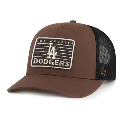 Kšiltovka 47 brand MLB Los Angeles Dodgers hnědá barva, s aplikací, B-OUTTK12NYP-BW