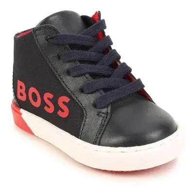 Dětské sneakers boty BOSS tmavomodrá barva