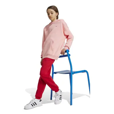 Dětská mikina adidas Originals HOODIE růžová barva, s kapucí, hladká, IY9554