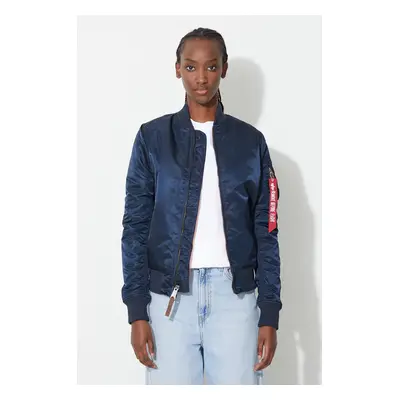 Bomber bunda Alpha Industries MA-1 VF 59 tmavomodrá barva, přechodná, 133009.07-navy