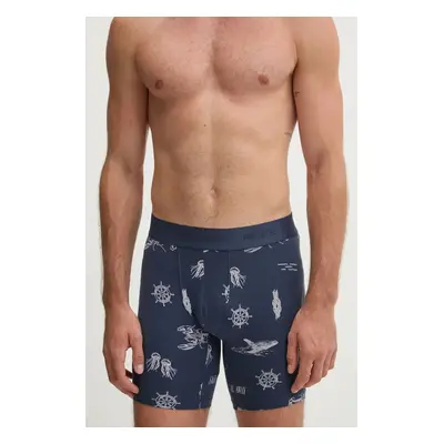 Boxerky Hollister Co. 3-pack pánské, modrá barva, KI314-4020