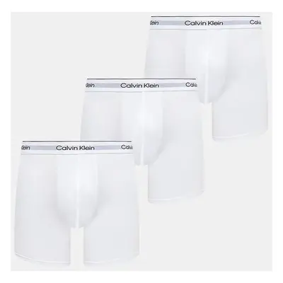 Boxerky Calvin Klein Underwear 3-pack pánské, bílá barva, 000NB3964A