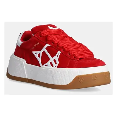 Semišové sneakers boty Naked Wolfe Sound červená barva, Sound Red Kid Suede