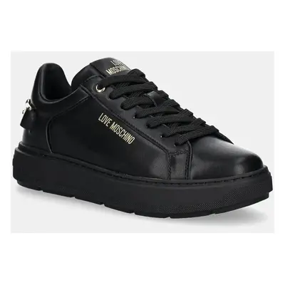 Sneakers boty Love Moschino černá barva, JA15394G0LIA0000