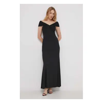 Šaty Lauren Ralph Lauren černá barva, maxi, 253925920