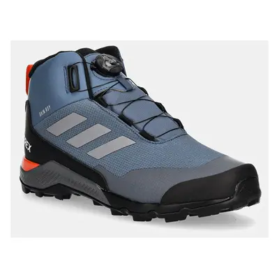 Dětské boty adidas TERREX TERREX WINTER MID BOA R.RDY modrá barva, ID0940