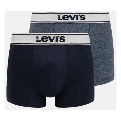 Boxerky Levi's 2-pack pánské, tmavomodrá barva, 37149-0935