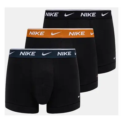 Boxerky Nike 3-pack pánské, černá barva, 0000KE1008