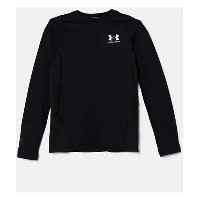 Dětské tričko s dlouhým rukávem Under Armour CG LS černá barva, 1366372