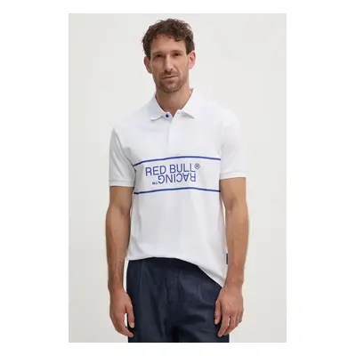 Polo tričko Red Bull Racing x Pepe Jeans bílá barva, s potiskem, RM540004