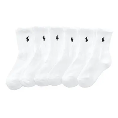 Dětské ponožky Polo Ralph Lauren 6-pack bílá barva, 443774245001