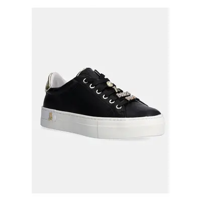 Dětské sneakers boty Patrizia Pepe černá barva, PPJ850