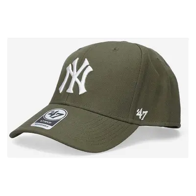 Kšiltovka 47brand MLB New York Yankees zelená barva, s aplikací, B-MVPSP17WBP-SWL