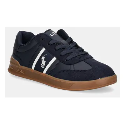 Dětské sneakers boty Polo Ralph Lauren HERITAGE COURT III T-TOE tmavomodrá barva, RL01253410