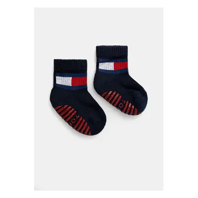 Dětské ponožky Tommy Hilfiger 2-pack tmavomodrá barva