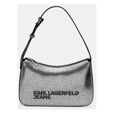 Kabelka Karl Lagerfeld Jeans stříbrná barva, 246J3054