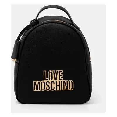 Batoh Love Moschino dámský, černá barva, malý, s aplikací, JC4338PP0L