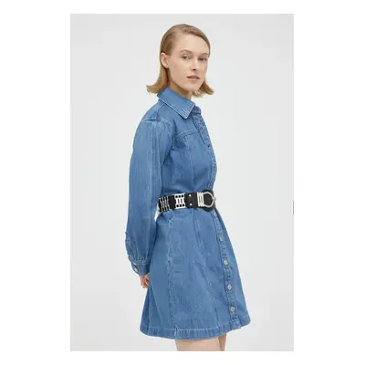 Džínové šaty Levi's mini, oversize