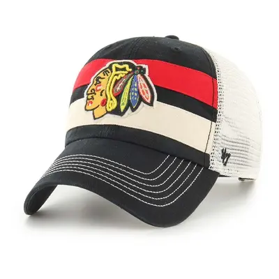 Kšiltovka 47 brand NHL Chicago Blackhawks černá barva, s aplikací, H-CLBBN04GWP-BK