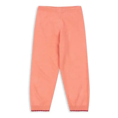 Dětské tepláky Konges Sløjd ALEXA KNIT PANTS růžová barva, hladké, KS101391