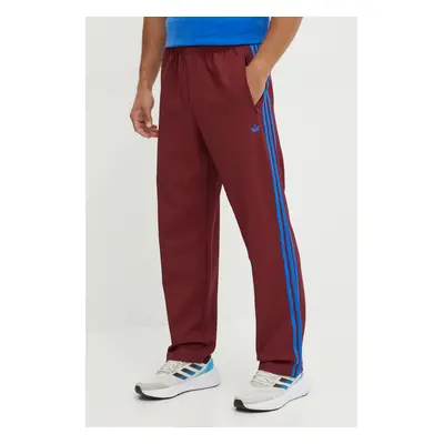 Tepláky adidas Originals Trackpant vínová barva, s aplikací, JN5977