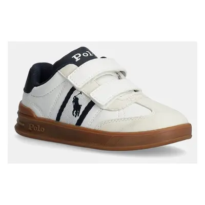 Dětské sneakers boty Polo Ralph Lauren HERITAGE COURT III EZ T-TOE bílá barva, RL01257100