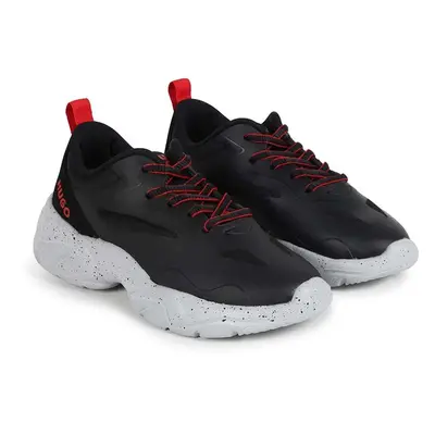 Dětské sneakers boty HUGO černá barva, G00249