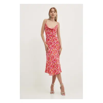 Šaty Rotate JACQUARD MIDI STRAP DRESS midi, 1129022989