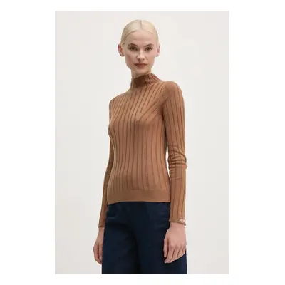 Svetr Pepe Jeans IZABEL TURTLENECK dámský, béžová barva, PL702224