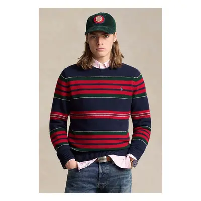 Vlněný svetr Polo Ralph Lauren pánský, modrá barva, 710948861