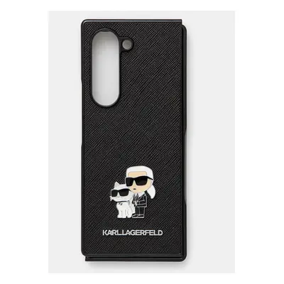 Obal na telefon Karl Lagerfeld Z Fold6 F956 černá barva, KLHCZFD6SAPKCNPK