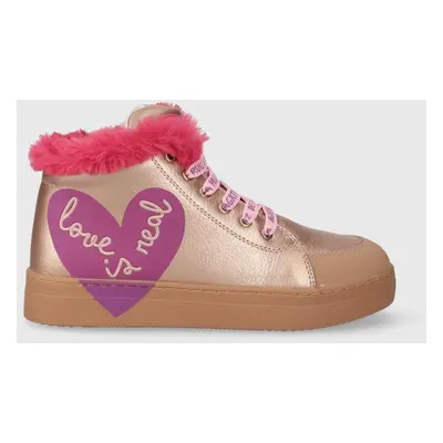 Dětské sneakers boty Agatha Ruiz de la Prada zlatá barva