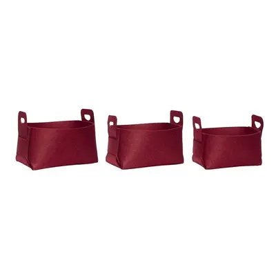 Sada úložných košů Hübsch Felt Basket 3-pack