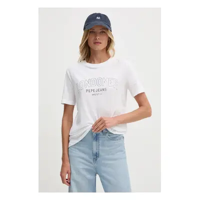 Bavlněné tričko Pepe Jeans GABBY bílá barva, PL505968