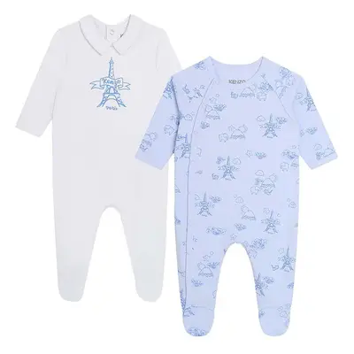 Kojenecké bavlněné dupačky Kenzo Kids 2-pack