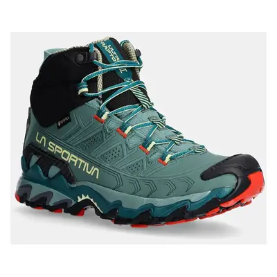 Boty LA Sportiva Ultra Raptor II Mid Leather GTX dámské, tyrkysová barva, 34L734900