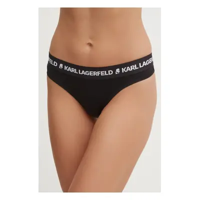 Tanga Karl Lagerfeld 3-pack černá barva, 246W2113