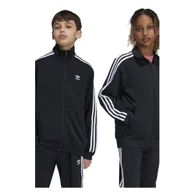 Dětská mikina adidas Originals FIREBIRD TOP černá barva, s aplikací, IY9800