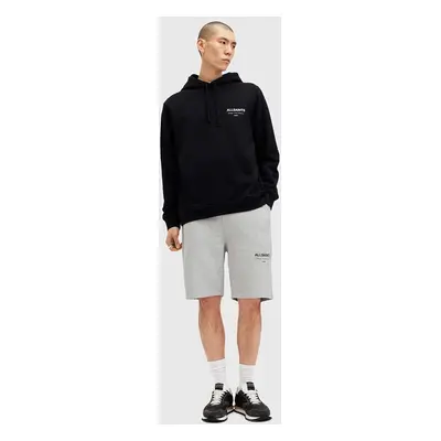 Bavlněné šortky AllSaints UNDRGRND SWEATSHORT šedá barva, M002TC