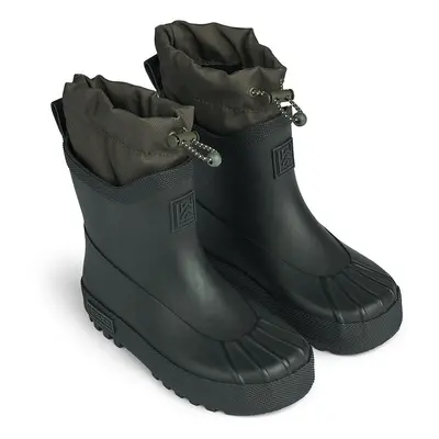 Dětské holínky Liewood Isaac Technical Rainboot černá barva, LW19230