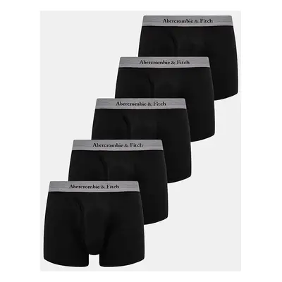 Boxerky Abercrombie & Fitch 5-pack pánské, černá barva, KI114-4035